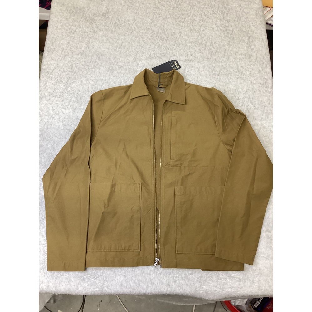 VRST Mens Limitless Canvas Chore Jacket Brown Water Repellent UPF 50+ Small NEW